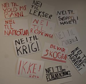 Utstilling i klasserom