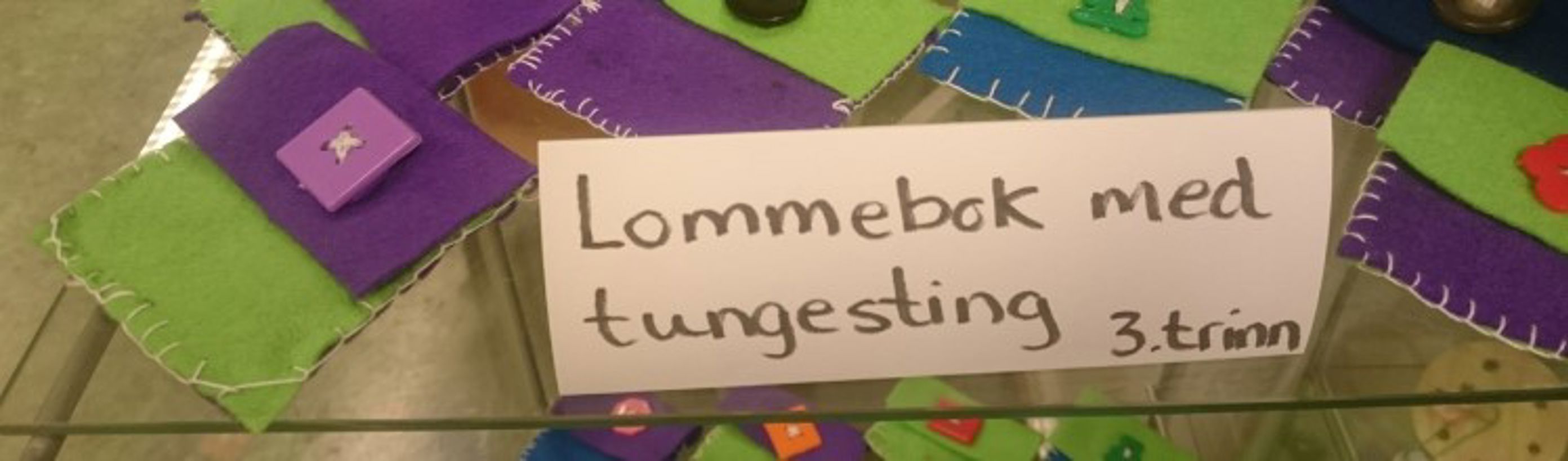 Elevarbeider: Lommebok med tungesting Elevarbeider: Lommebok med tungesting